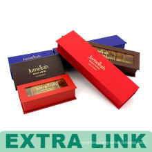Dubai Various color magnetic logo foil stamping chocolate gift box with golden card dividers